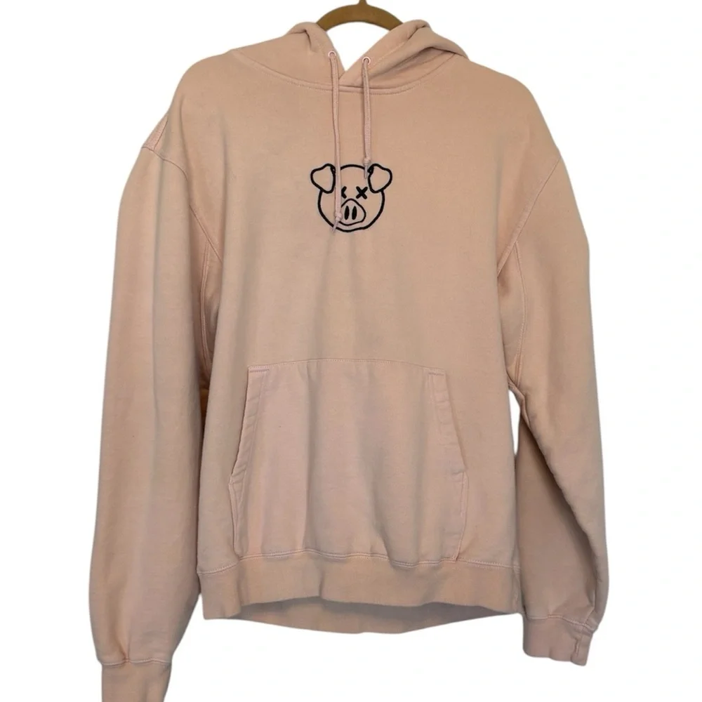 Shane Dawson Pig Hoodie Embroidered Killer Merch Jeffrey Star Size M Pink